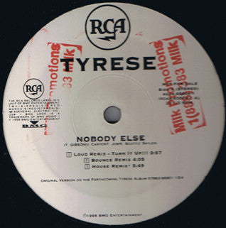 Tyrese : Nobody Else (12", Promo)