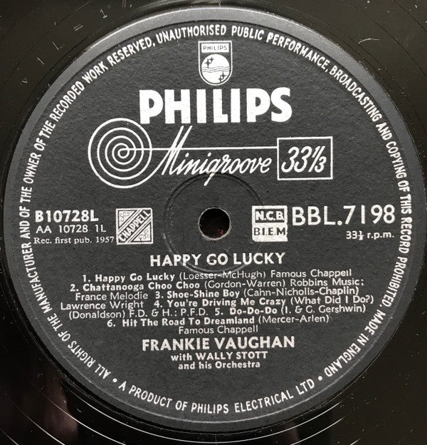 Frankie Vaughan : Happy Go Lucky (LP, Album)