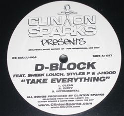 Clinton Sparks Presents D-Block : Exclusive Limited Edition 12" (12", Ltd, Promo)
