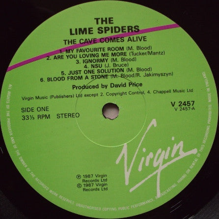The Lime Spiders : The Cave Comes Alive! (LP, Album)