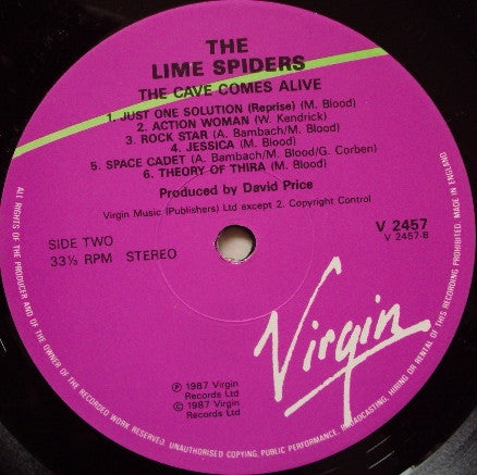 The Lime Spiders : The Cave Comes Alive! (LP, Album)