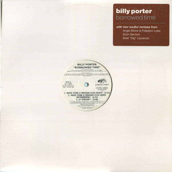 Billy Porter : Borrowed Time (12", Promo)
