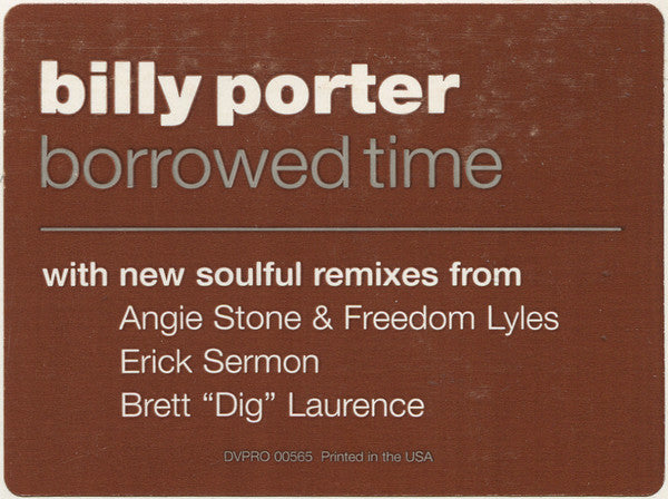 Billy Porter : Borrowed Time (12", Promo)
