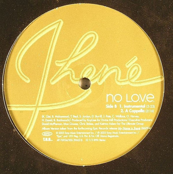 Jhené : No L.O.V.E. (12")