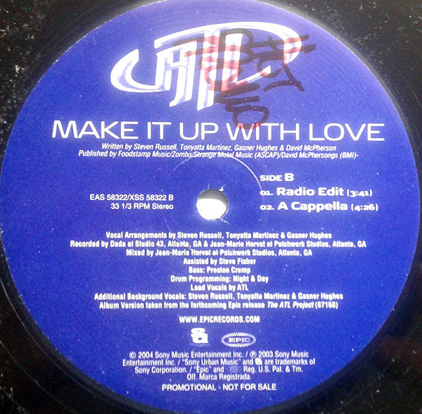 ATL (3) : Make It Up With Love (12", Promo)