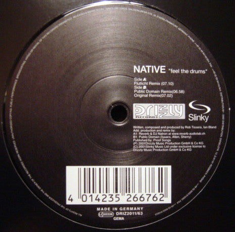 Native : Feel The Drums (12")