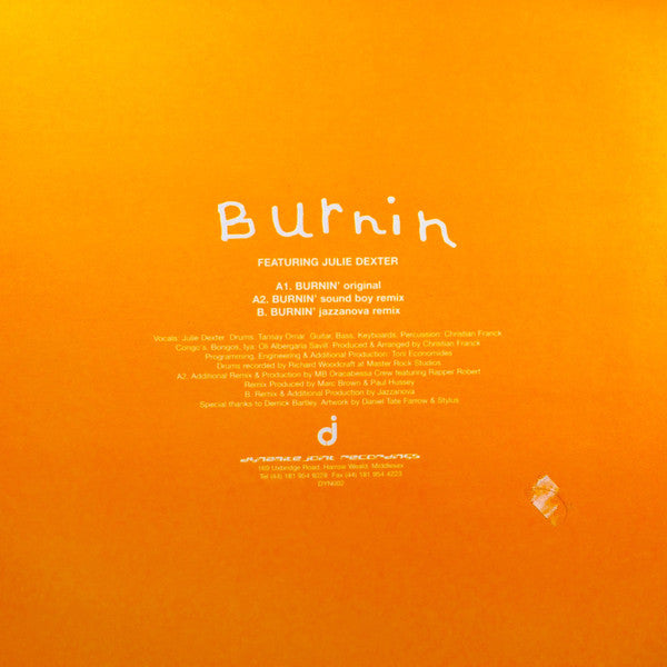 Tate's Place : Burnin' (12")