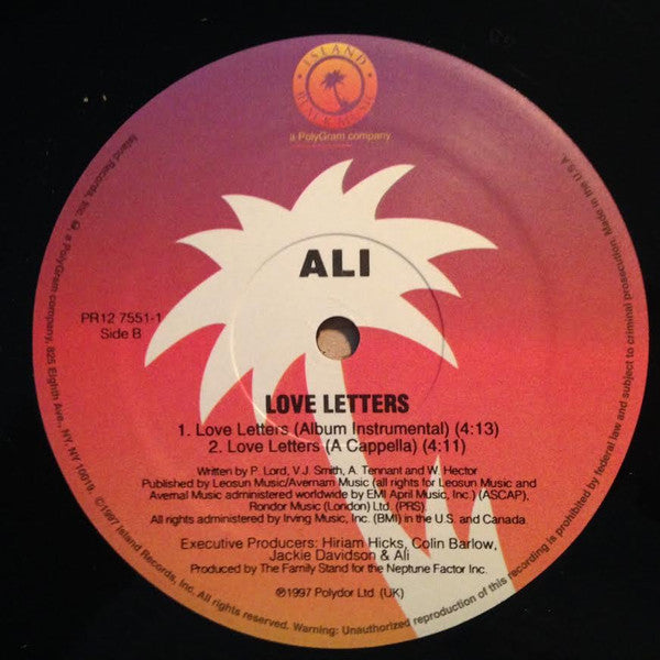 Alistair Tennant : Love Letters (12")