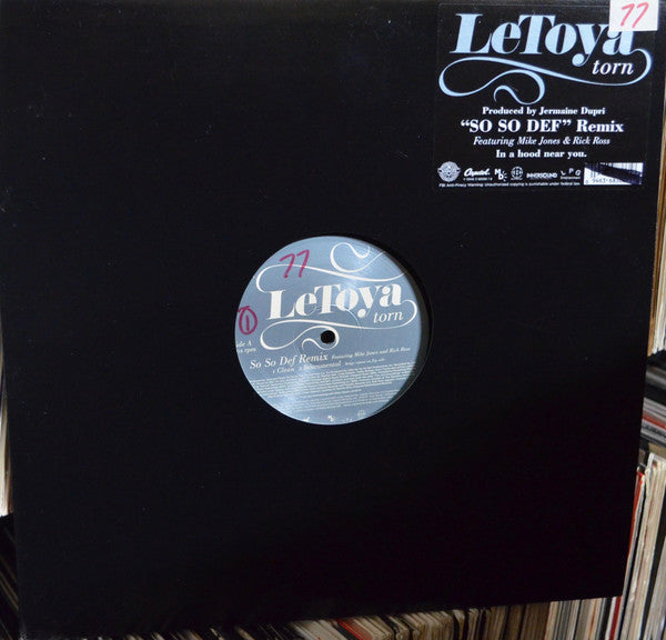 LeToya Featuring Mike Jones (2) & Rick Ross : Torn (So So Def Remix) (12")