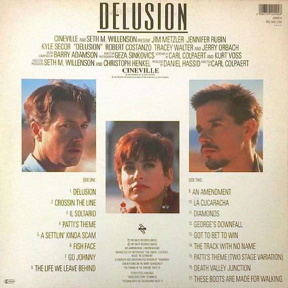 Barry Adamson : Delusion (Original Motion Picture Soundtrack) (LP, Album)