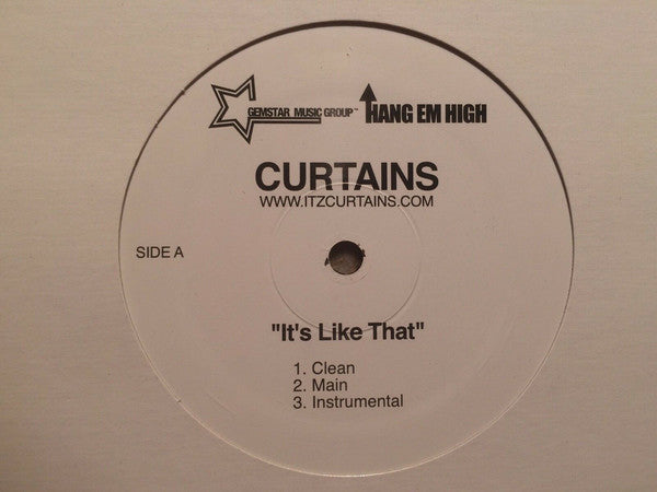 Curtains : It's Like That / Buckwilin (12", Maxi)
