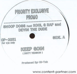 Snoop Dogg : Keep Goin (12", Single, Promo)