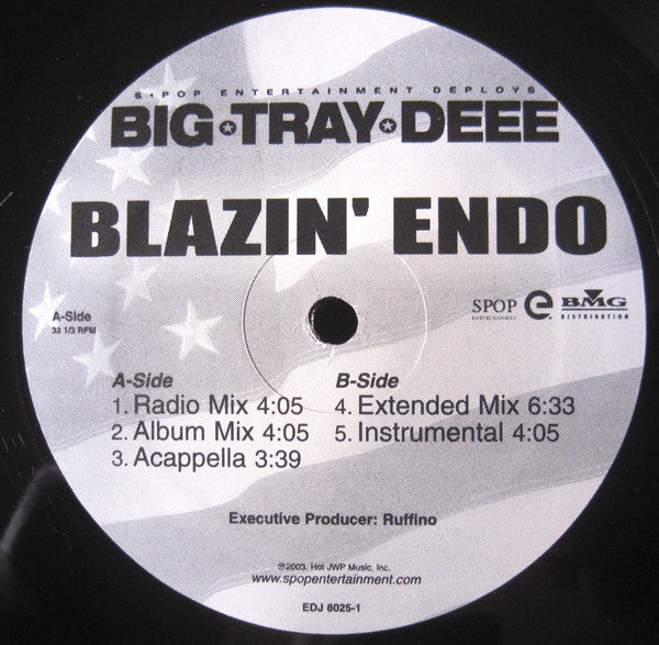 Tray Dee : Blazin' Endo (12", Single)