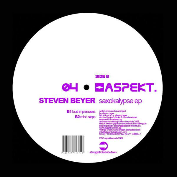 Steven Beyer : Saxokalypse EP (12", EP)