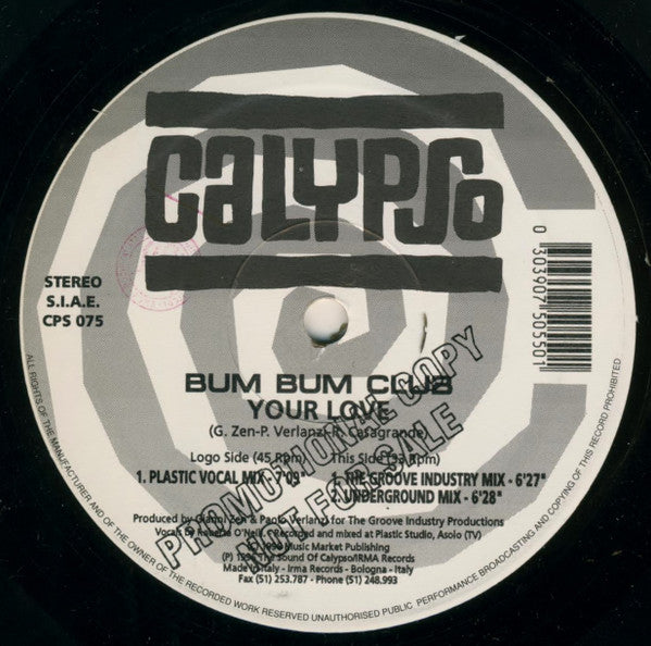 Bum Bum Club : Your Love (12", Promo)
