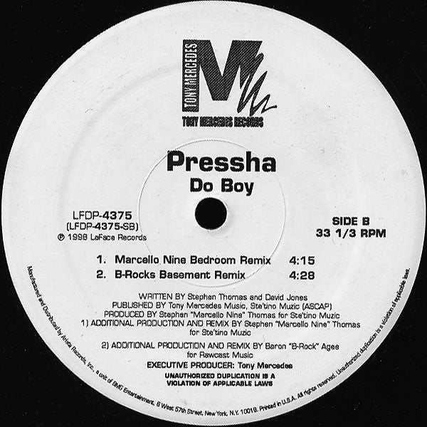 Pressha : Do Boy (12")