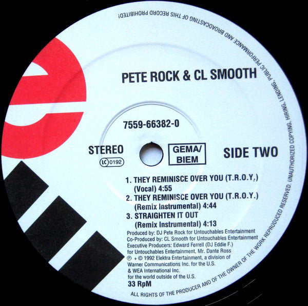 Pete Rock & C.L. Smooth : Straighten It Out (12")