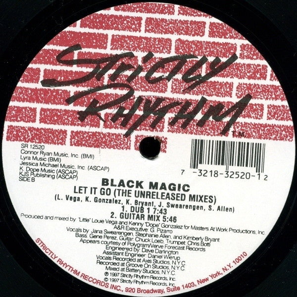 Black Magic : Let It Go (The Unreleased Mixes) (12")