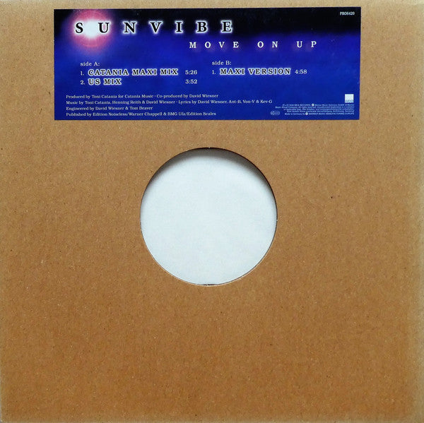 Sunvibe : Move On Up (12", Promo)