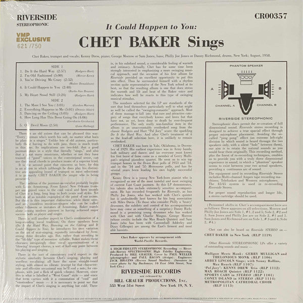 Chet Baker : It Could Happen To You (LP, Ltd, Num, RE, RM, Pin)
