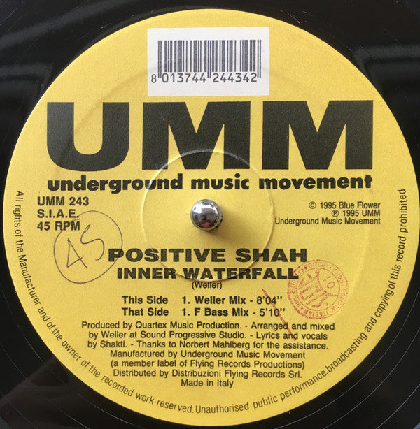 Positive Shah : Inner Waterfall (12")