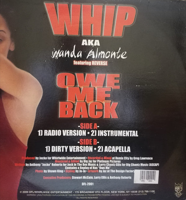 Whip Montez Featuring Reverse (11) : Owe Me Back (12")
