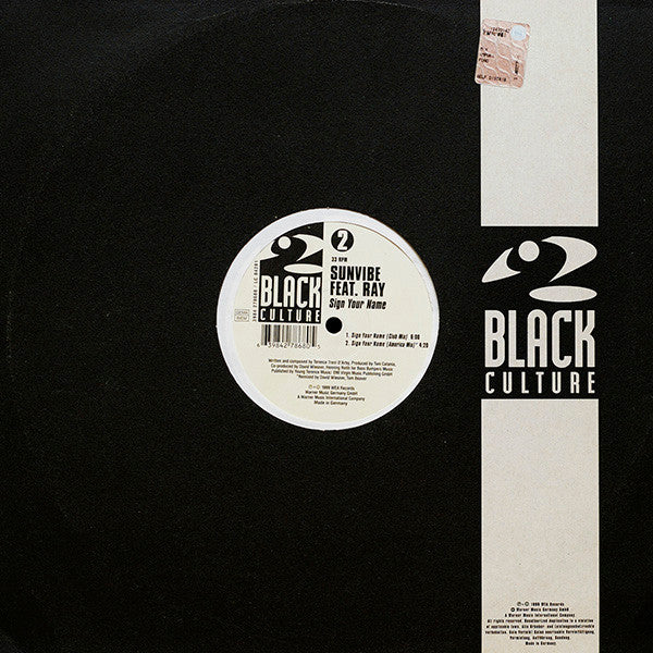 Sunvibe Feat. Ray (6) : Sign Your Name (12", Maxi)