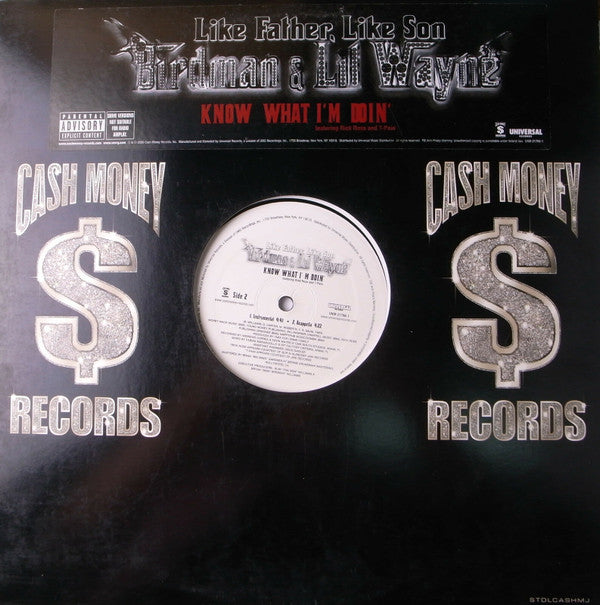 Birdman (2) & Lil Wayne Featuring Rick Ross and T-Pain : Know What I'm Doin' (12")
