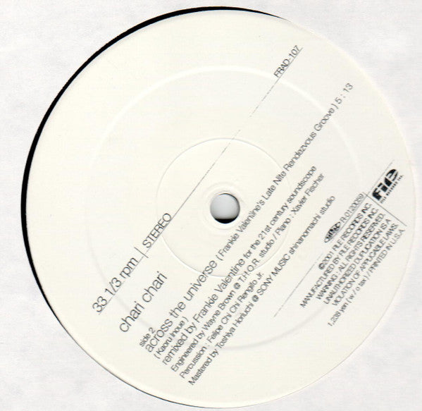 Chari Chari : Across The Universe (Unreleased Remix) (12")