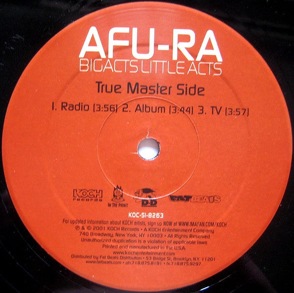 Afu-Ra : Bigacts Littleacts (12")