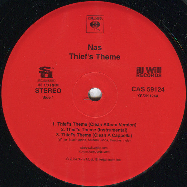 Nas : Thief's Theme (12", Promo)