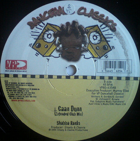 Shabba Ranks : Caan Dunn (12")