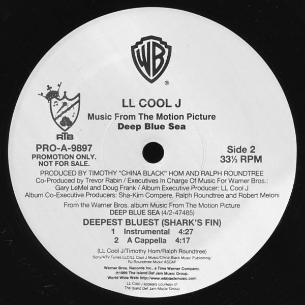LL Cool J : Deepest Bluest (Shark's Fin) (12", Promo)