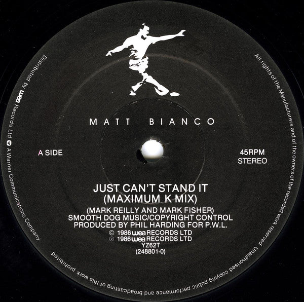 Matt Bianco : Just Can't Stand It (12")