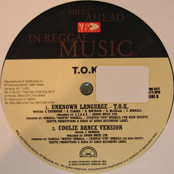T.O.K. : Gal You Ah Lead (12")