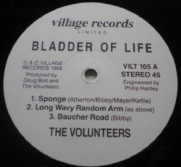 The Volunteers (2) : Bladder Of Life (12", MiniAlbum)