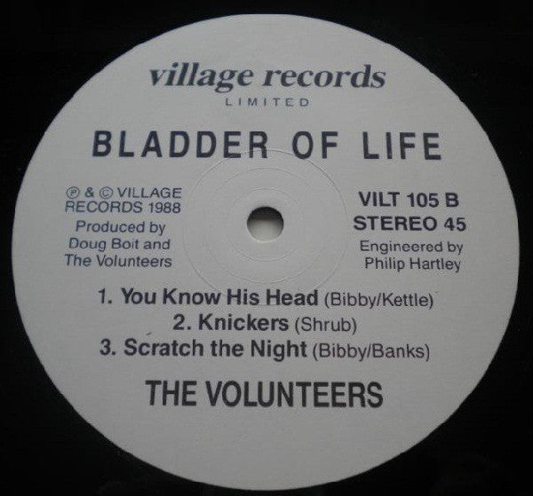 The Volunteers (2) : Bladder Of Life (12", MiniAlbum)