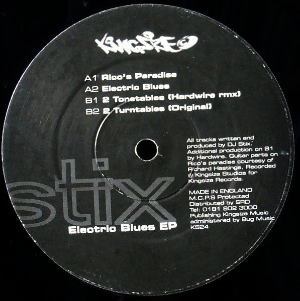 DJ Stix : Electric Blues EP (12", EP)