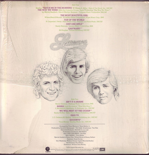 The Lettermen : Now And Forever (LP, Album, Club)