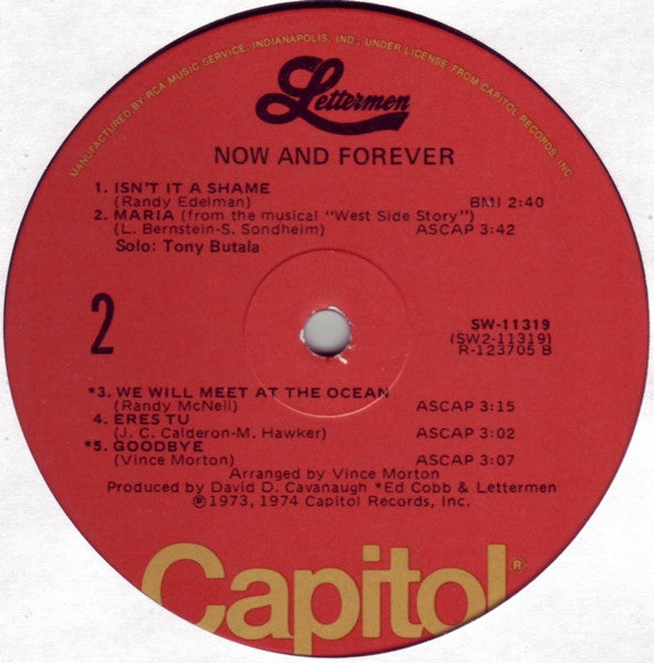 The Lettermen : Now And Forever (LP, Album, Club)