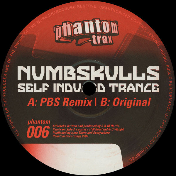 The Numbskulls : Self Induced Trance (12")