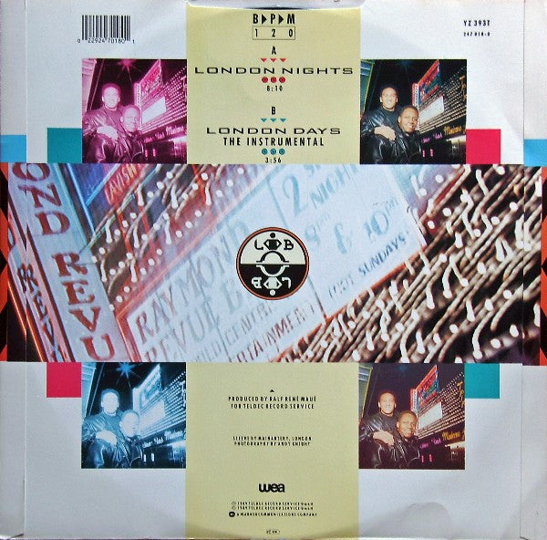 London Boys : London Nights (12", Maxi)