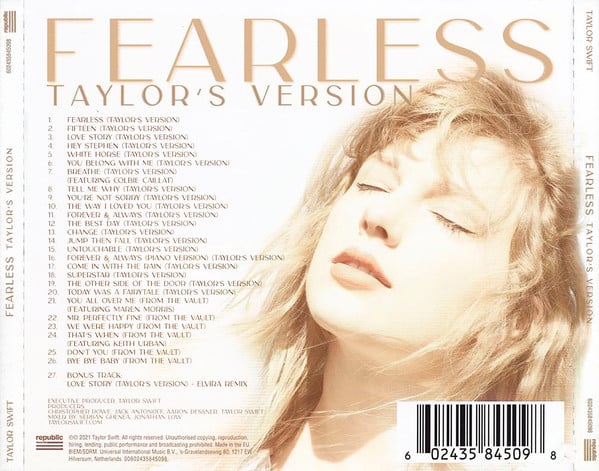 Taylor Swift : Fearless (Taylor's Version) (2xCD, Album)