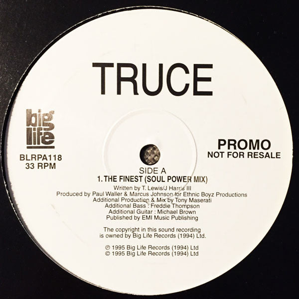 Truce : The Finest (12", Promo)