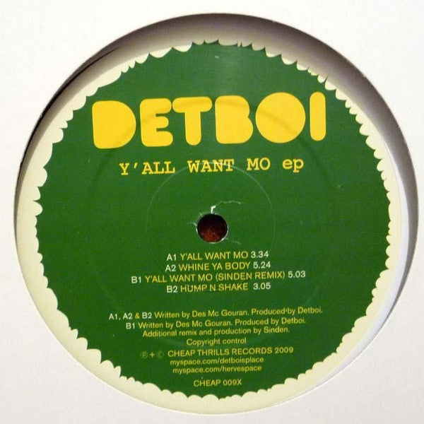 Detboi : Y' All Want Mo EP (12", EP)