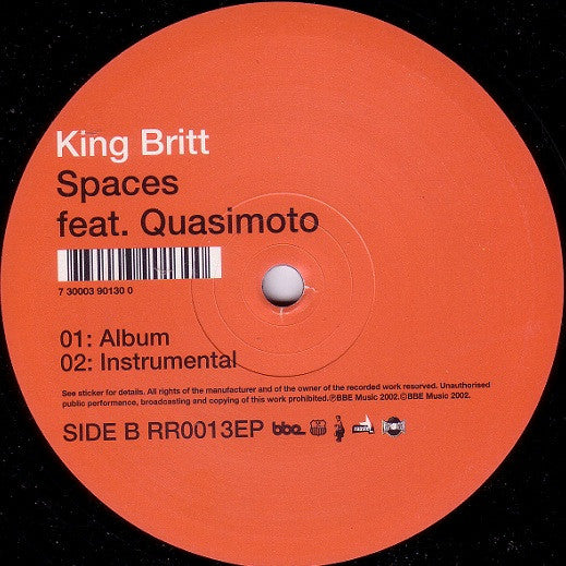 King Britt : Transcend / Spaces (12")