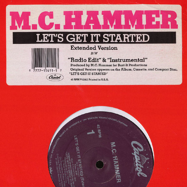 MC Hammer : Let's Get It Started (12")