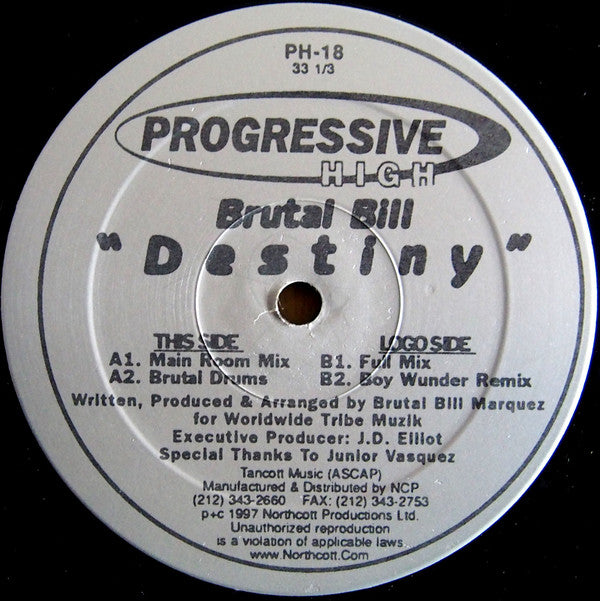 Brutal Bill : Destiny (12")