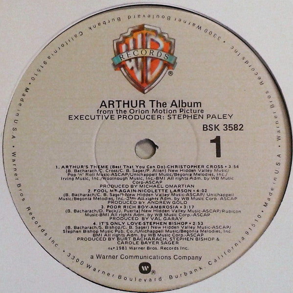 Various : Arthur (The Album) (LP, Album)