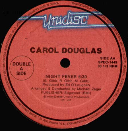 Carol Douglas : Burnin' (12", RE)